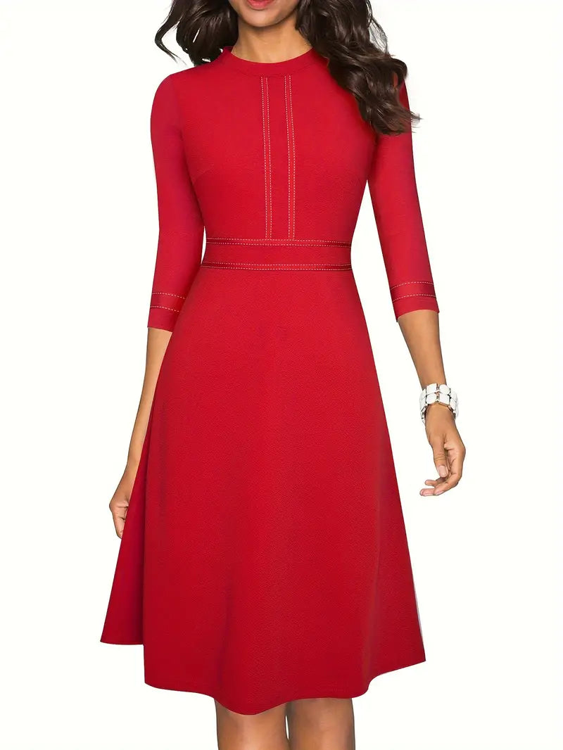 Elegant Square Neck Polka Dot