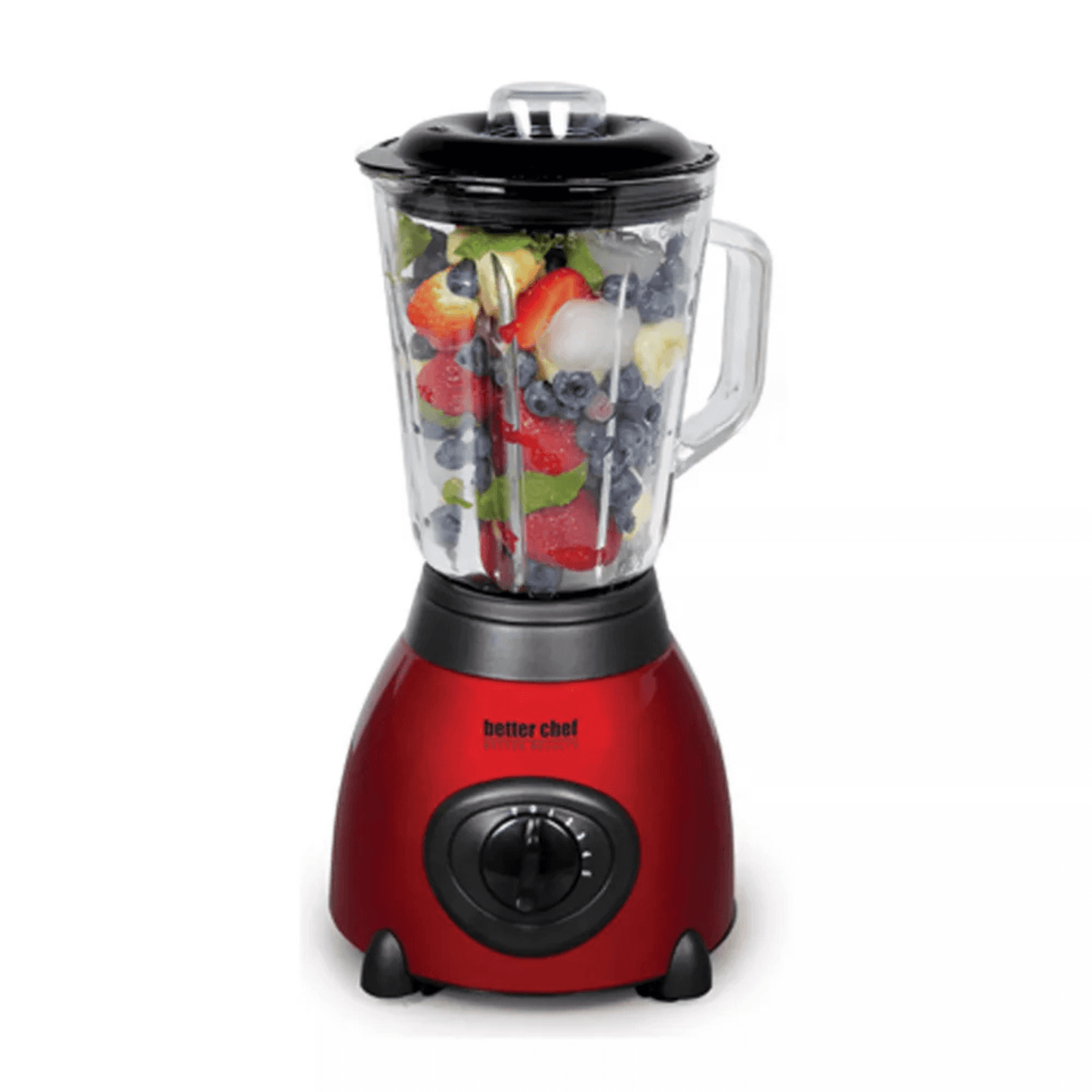 Better Chef 500-Watt Glass Jar Blender with Stainless Steel Base