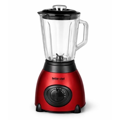 Better Chef 500-Watt Glass Jar Blender with Stainless Steel Base