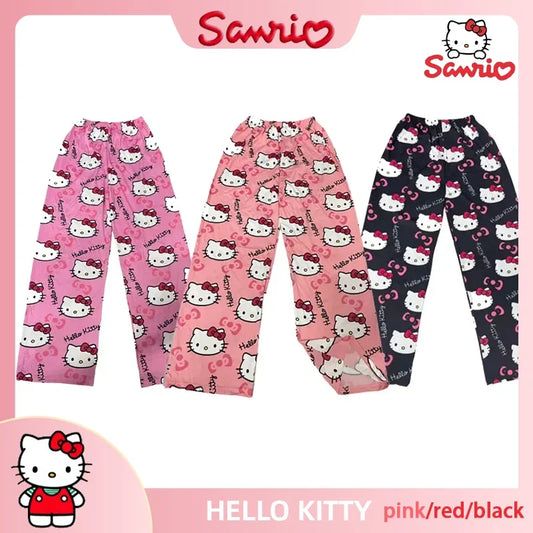 Hello Kitty Cotton Loose Summer Style Ladies Pajama Pants Pyjama
